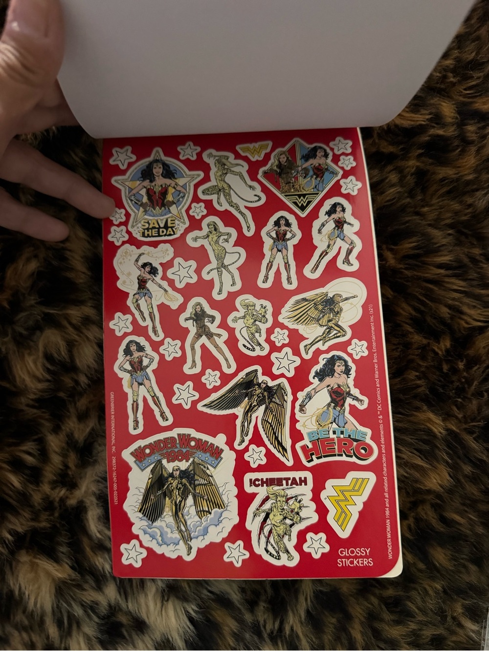 Wonder Woman Sticker Pack - Pink/Gold Sticker Sheets - Picture 5 of 5